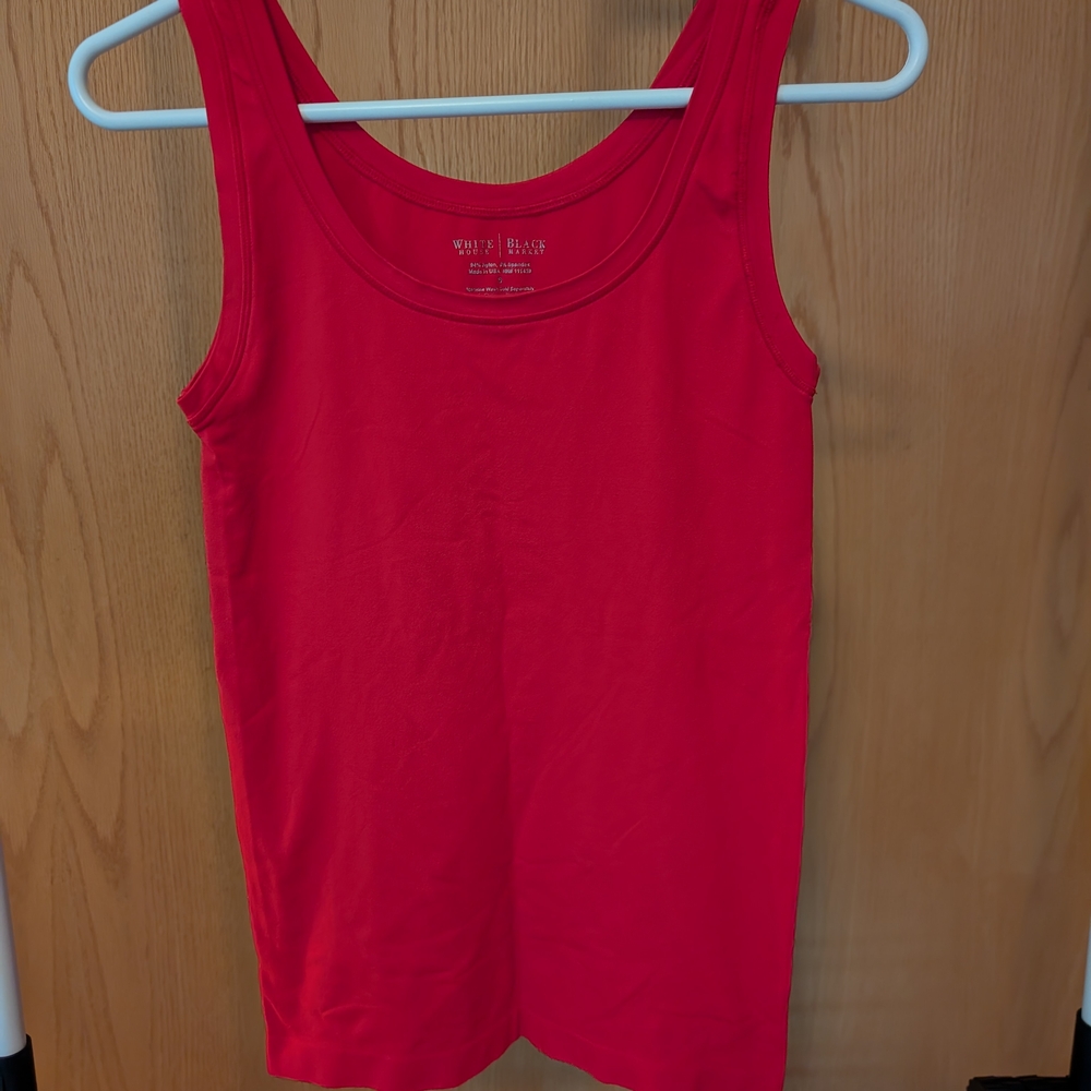 White House Black Market Red Tank Top